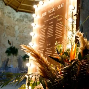 Seating plan iluminado