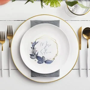 Platos personalizados impresos con logo o texto