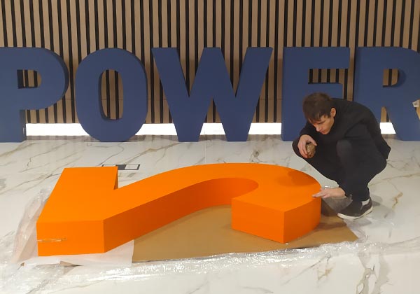 Fabricante letras grandes para eventos